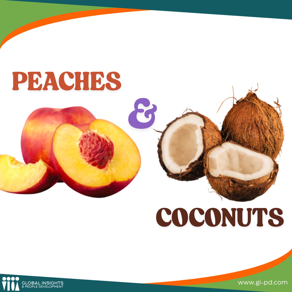 A Peach Among Coconuts 🍑🥥